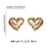 Vintage Geometric Earrings Hong Kong Style Elegant Gold Pearl Exquisite Stud Earrings Women Fashion Ear Jewelry