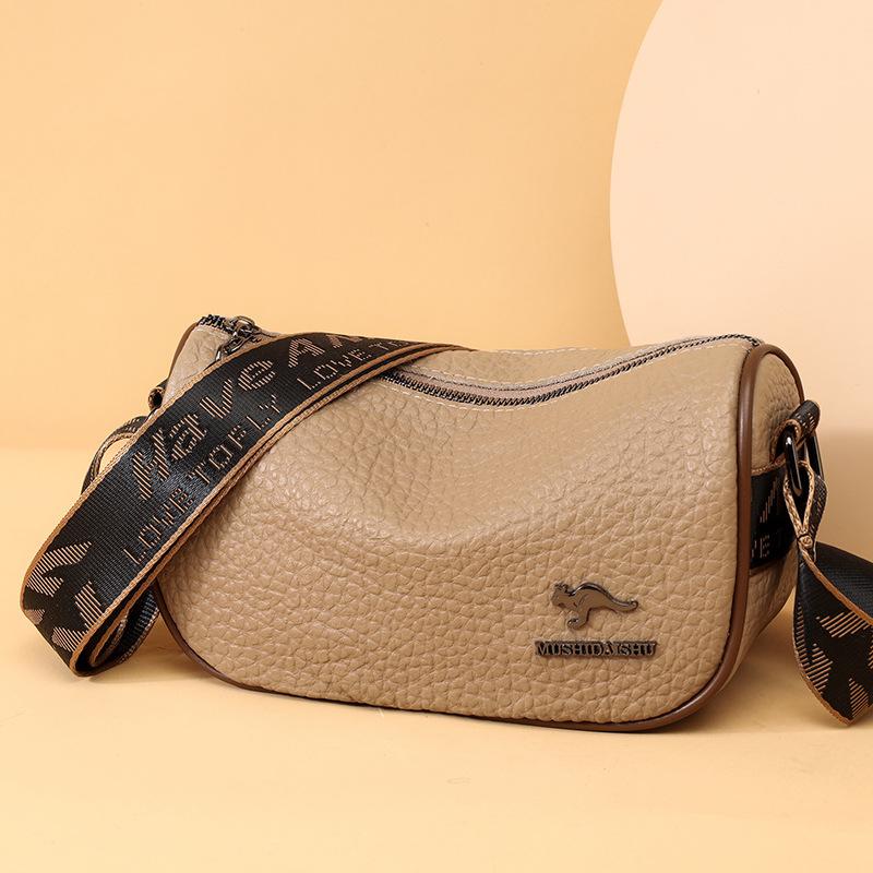 Genuine Leather Women'S Bag Fashionable Large Capacity Shoulder Messenger Bag First Layer Cowhide