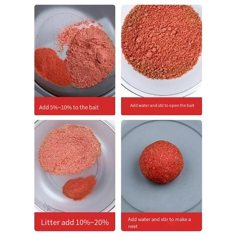 Concentrated Fish Attractant Blood Worm Powder 1 Bag Universal Red Worms Bait Scent for Herring Carp - Fish Scent Attractant
