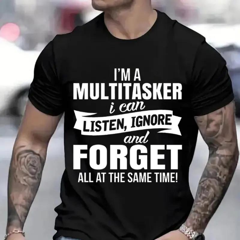 

3D printed pattern fun T-shirt, men s pattern T-shirt, black T-shirt summer short sleeved top 6XL