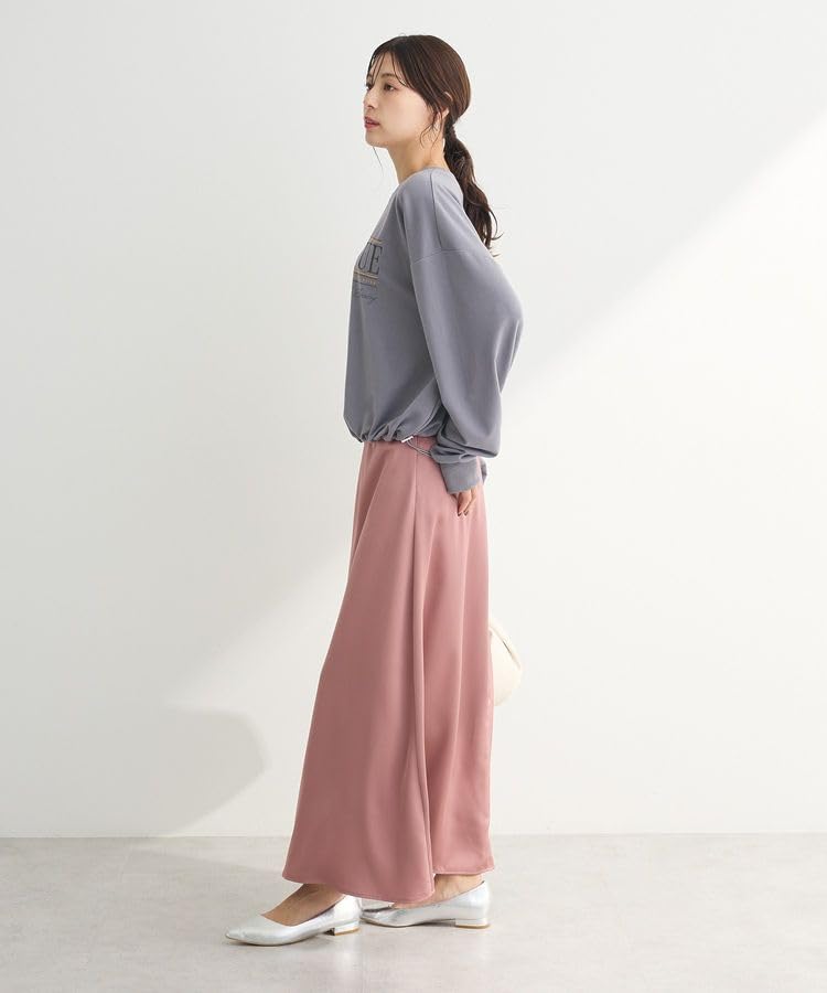 Pullover Remade Style Nylon Docking Gray [Green Parks] Sweater, Pullover, Women's,