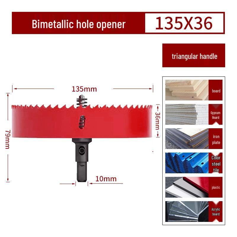 Bimetall-Lochsägebohrer für Holz, Gipskarton, PVC und Eisen