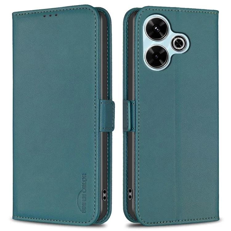

BF31 For Xiaomi Redmi 13 4G Poco M6 4G Case PU Leather Phone Wallet Cover