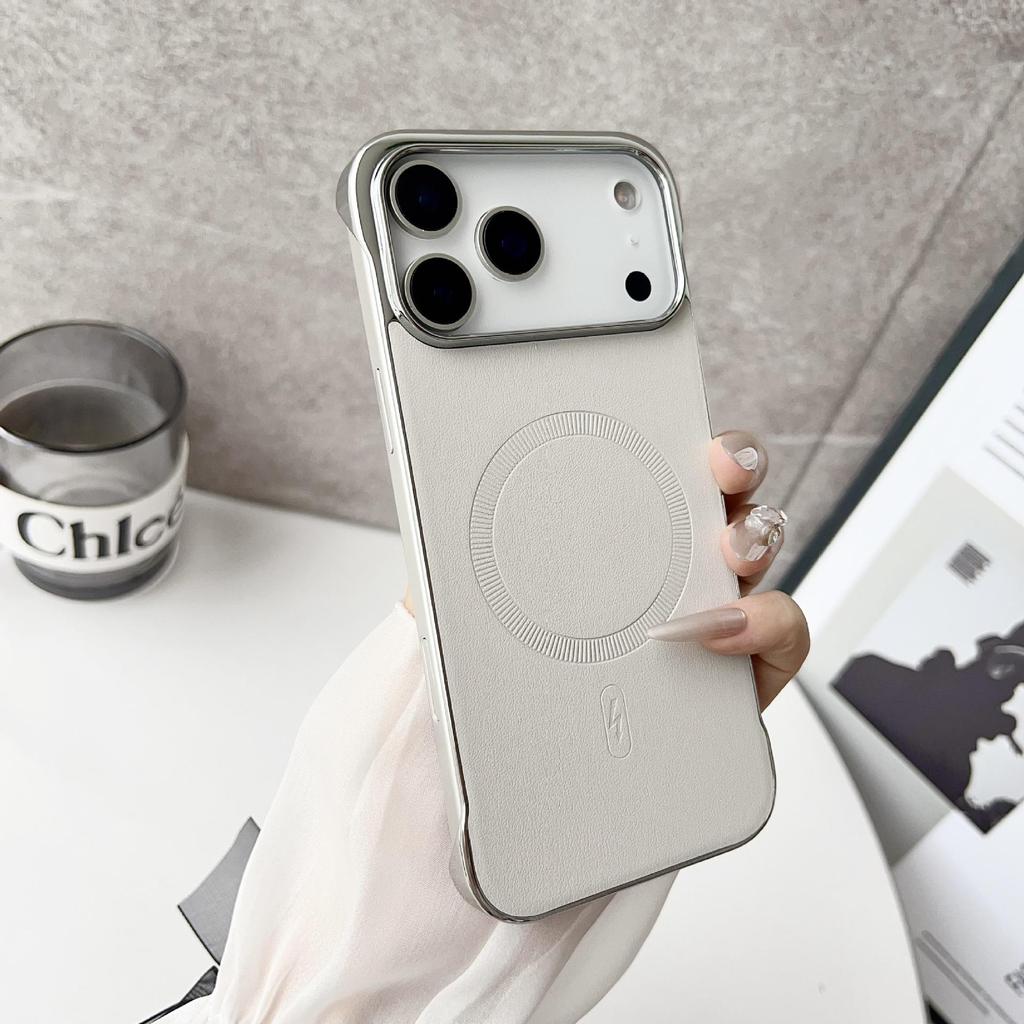 iPhone 17 Pro Max Magnetischer randloser fleckenresistenter Case, iPhone 14 Einfacher INS-Stil