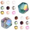 200pcs/lot 4mm Colorful Glass Crystal Beads Bicone Beads Loose Spacer Beads For Jewelry Making DIY Bracelet Necklace Accessories