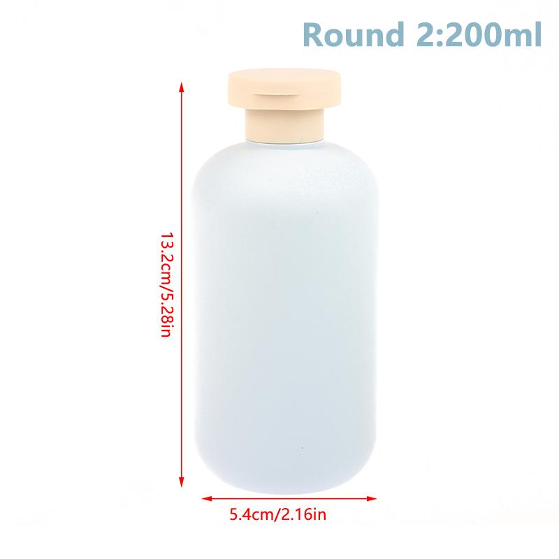 100Ml-500Ml Avocado Green Plastic Shampoo Shower Gel Foaming Soap Dispensers Refillable Bottles Flip Lotion Bottles
