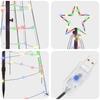 LED Christmas Tree with Ground Spikes Multicolored 250 Cm Iron