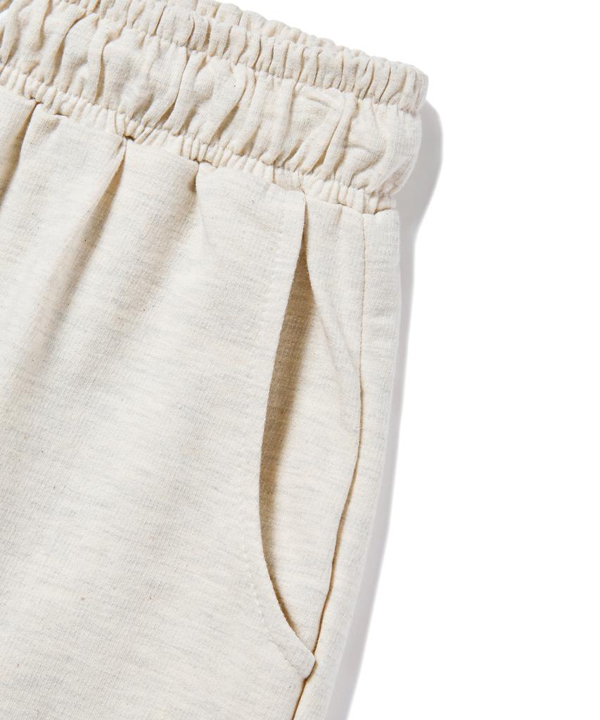 Eseulisseutyudio Lettering Sweatshirt Shorts Oatmeal