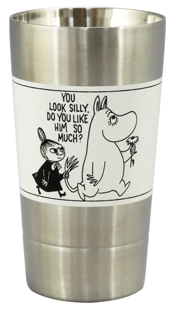 MOOMIN Stainless Steel Double Cream Moomin Nordic Day Wedding Tumbler, Walled, Approx. 350ml, White, Merchandise, Style, Mother's Gift, Tableware,