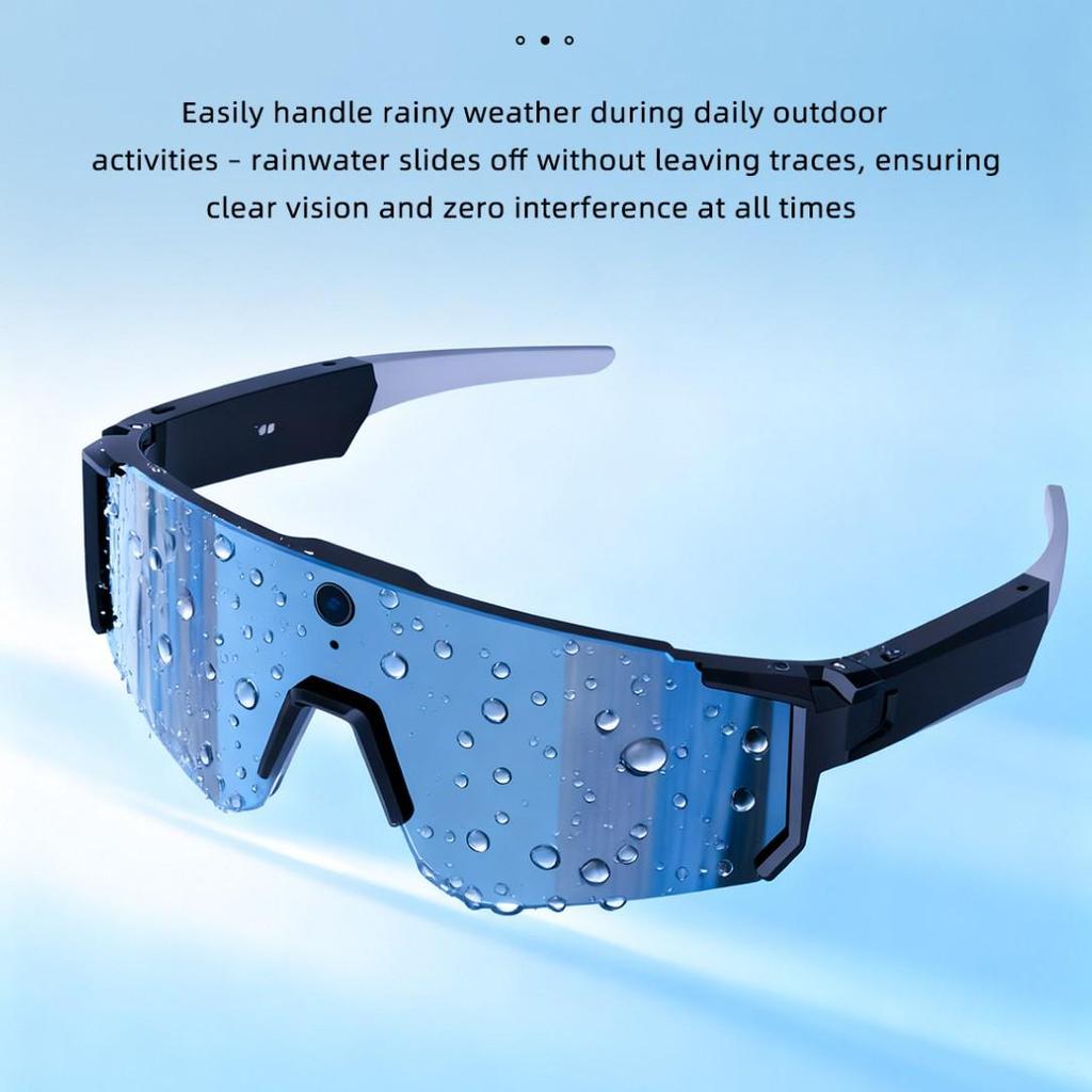 AI Smart Glasses with 800W Camera & Anti-Shake for Outdoor Cycling