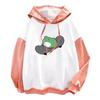 Damenmode New Stitching Cute Plus Velvet Langarm-Sweatshirt mit Kapuze