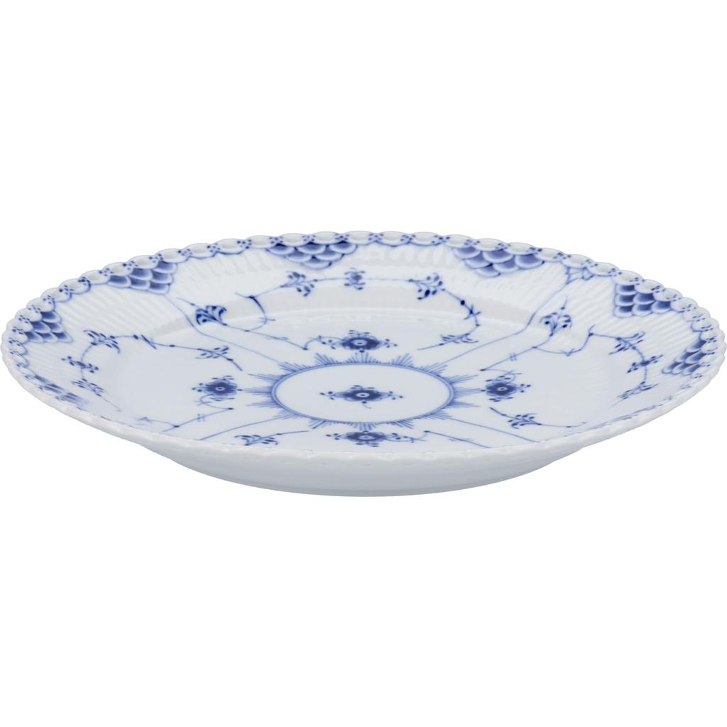 Imported Royal Copenhagen Blue Fluted Full Lace Plate Dish 25cm Wedding Gift Present 1017239 [Regular Product]