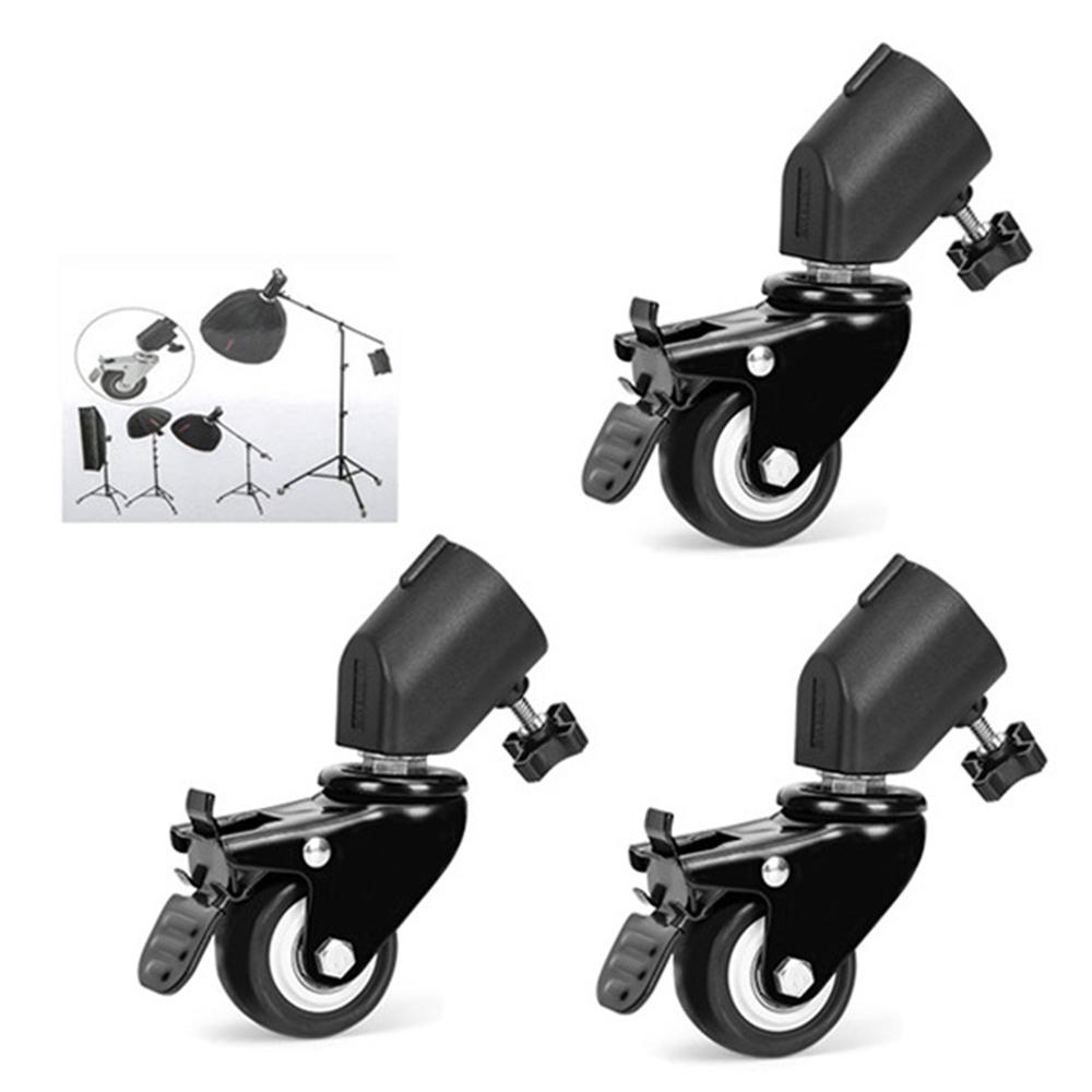 

YUNTENG VCT-800 3Pcs Tripod Caster Wheels Studio Photography Light Stand Rollers A
