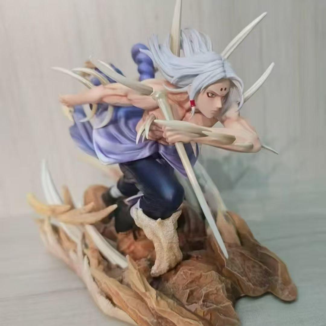 

18cm Naruto Anime Figure Battle Version Kimimaro Gaara GK Model Action Figure Statue Desktop Ornament Collection Doll Toys Gifts No box