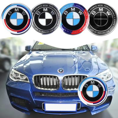 74/82mm Car Hood Front Rear Trunk Emblem Badge Replacement For BMW E36 E46 E53 E90 E60 E61 E93 F10 E28 E87 X2 X6 F30 F20 M M5 M6