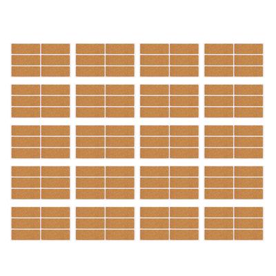 120PCS Wooden Label Sticker Rain and Oil Proof Multifunctional Self Adhesive Containers Bottles Label Sticker