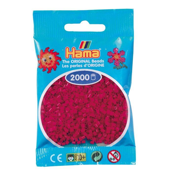 Hama - 2 000 perles mini (petites perles Ø2,5 mm) lie de vin - Hama ref 50129
