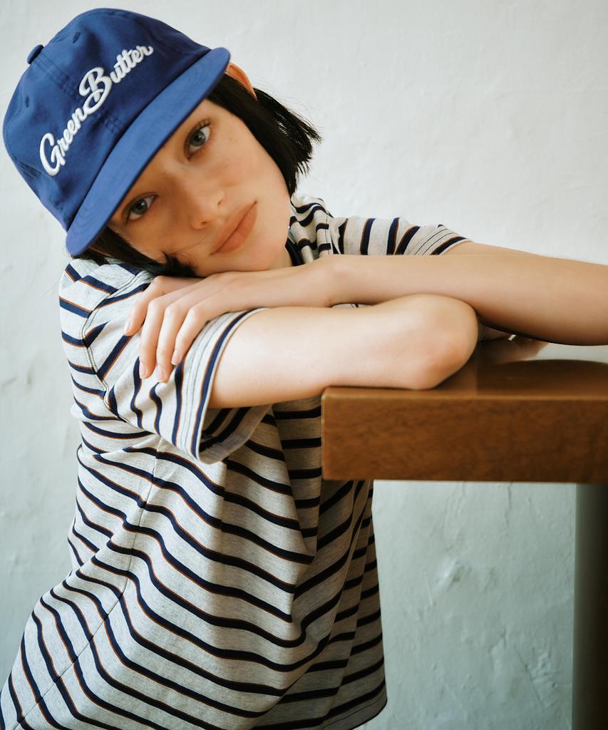 GREENBUTTER Cotton Stripe Tee (Oatmeal)