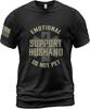 Emotional Support Human Shirt, Funny Husband Graphic Tee