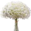 6PCS Hydrangea Artificial Flowers with Stem Silk Hydrangea Fake Flower for DIY Floral Wedding Centerpieces Home Party Decoration