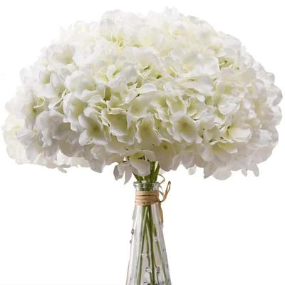 6PCS Hydrangea Artificial Flowers with Stem Silk Hydrangea Fake Flower for DIY Floral Wedding Centerpieces Home Party Decoration