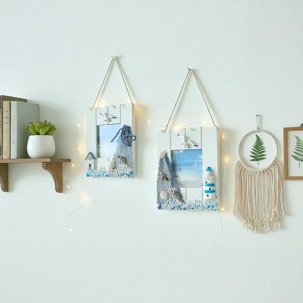 Ramka na zdjęcie o tematyce marynistycznej Materiał drewniany Wisiorek do dekoracji ściany Dekoracja sypialni