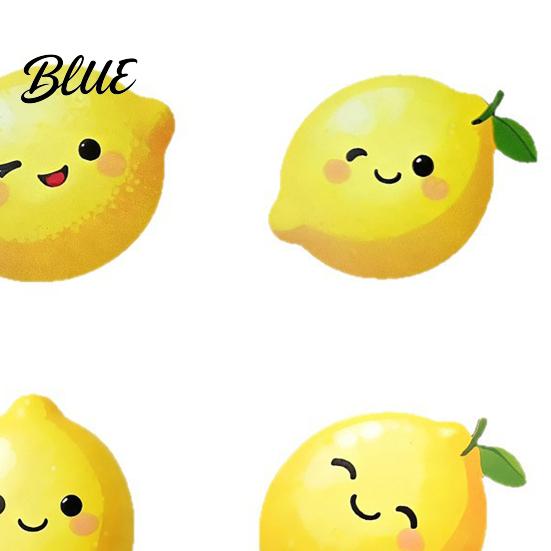 Summer Style Table Decor 4PCS Cute Lemon Shape Wooden Coasters, Non-slip Heat Insulation Pads, Non Slip Cup Mats Decorative Tableware for Kitchen