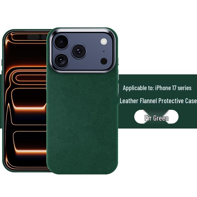 Leather Flannel Fashionable Case for iPhone 17 Series