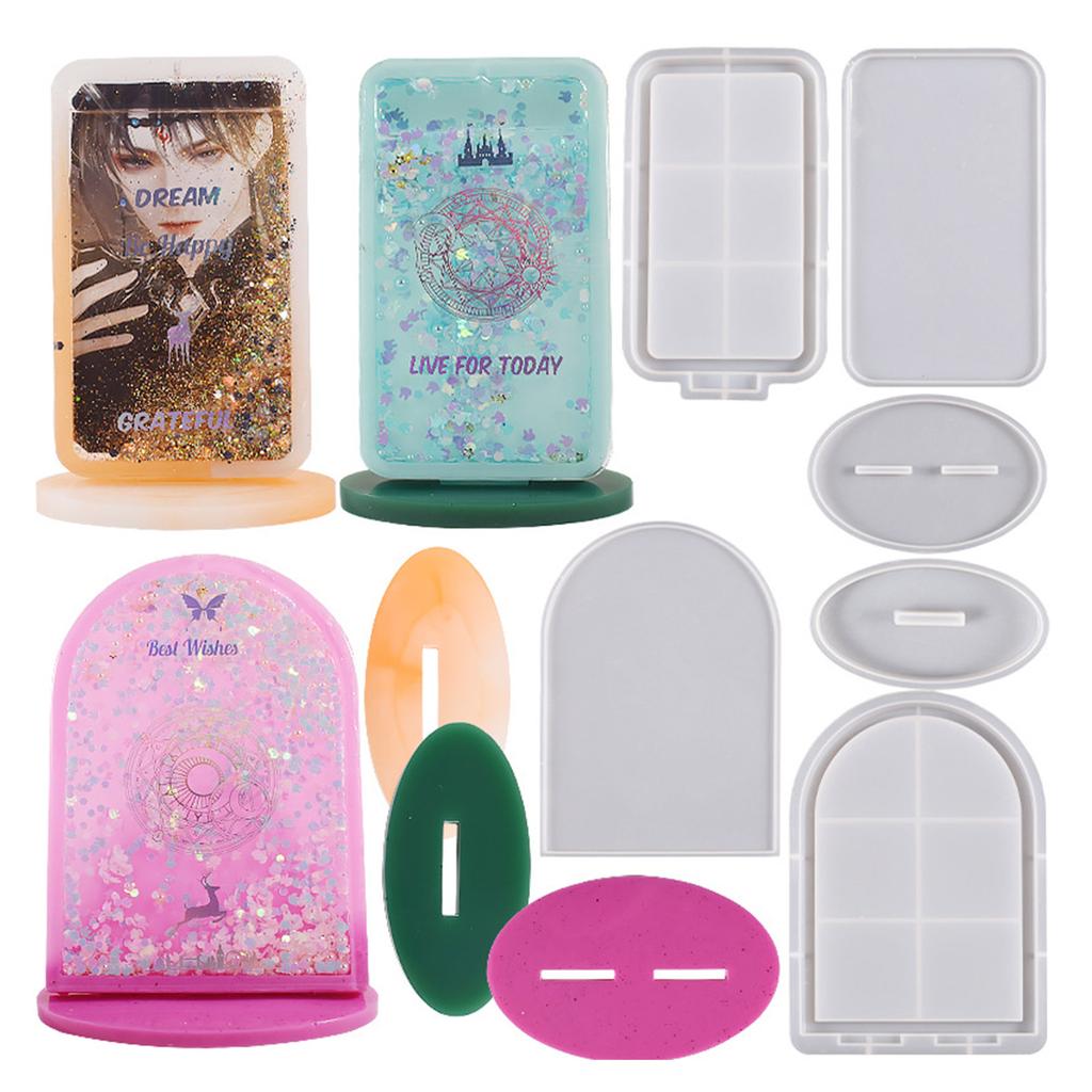Silicone Picture Frame Moulds Clay Molds Epoxy Resin Mold Photo Frame Mould DIY Hand-Making Accessories for Resin Clay