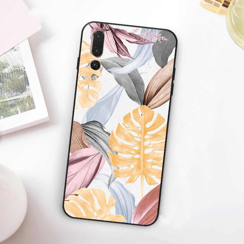 Summer Tropical Plants Leaf For Huawei Nova 11 10 9 SE Y70 Y60 Y90 Y61 Y91 Y73 Y72 12i 11i 8i P30 P40 Lite P60 Pro Case