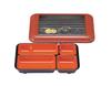 Wakaizumi Lackware ABS Lange Beilagen-Bento-Box mit Perlmutt-Glocke Innen Hitzebeständig T-190 (Klein) 9 Zoll (rot) 1-419-4