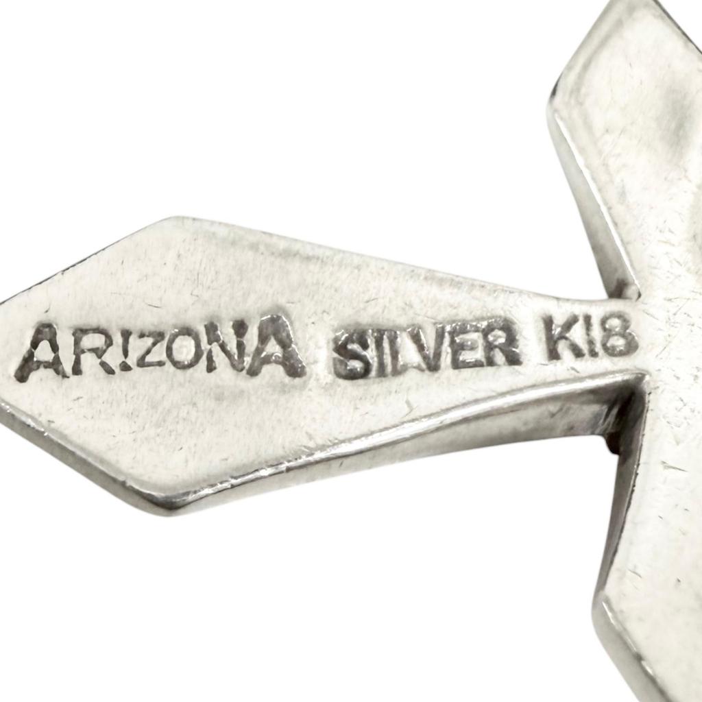 Great ARIZONA FREEDOM Pendant top Cross, Sun God Silver Silver mens Used