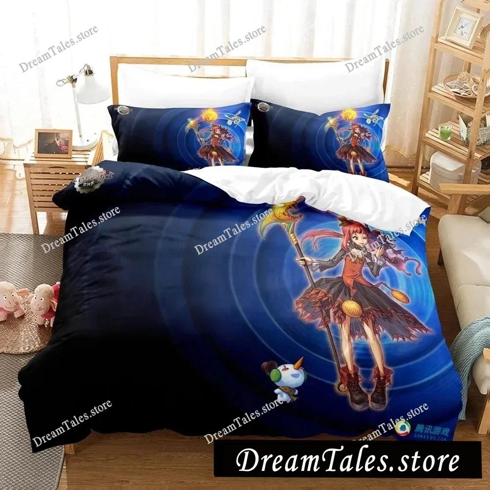 01 Game Dunge On Fighter Female Magician Bedding Set Single Double King Bed Set Children's Bedroom Duvet Set Dunge On Fighter 1
