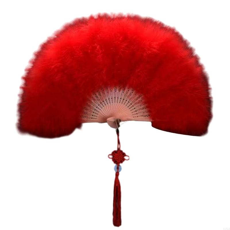 62KD Fan Foldable Decorative Fan Portable for Women's Costume Accessary 1920s Vintage Fans