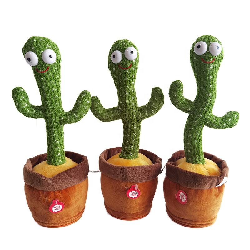 Dropshipping Dancing Cactus Toy Singing Dancing Repeating Electric Dancing Cactus Toys Plush Toy