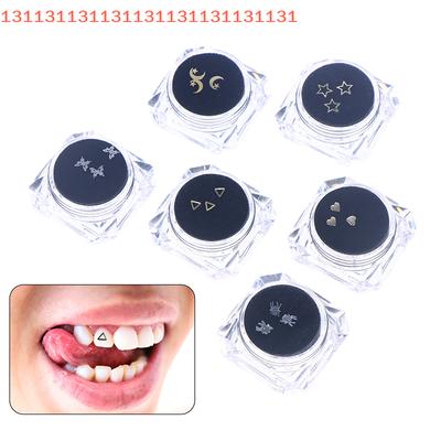 3 ADET/Kutu Diş Taşları Diş Takıları Kristal Süsler Moda Diş Takıları Taşlar Kutulu Metal Diş Malzemeleri Ağız Süslemeleri