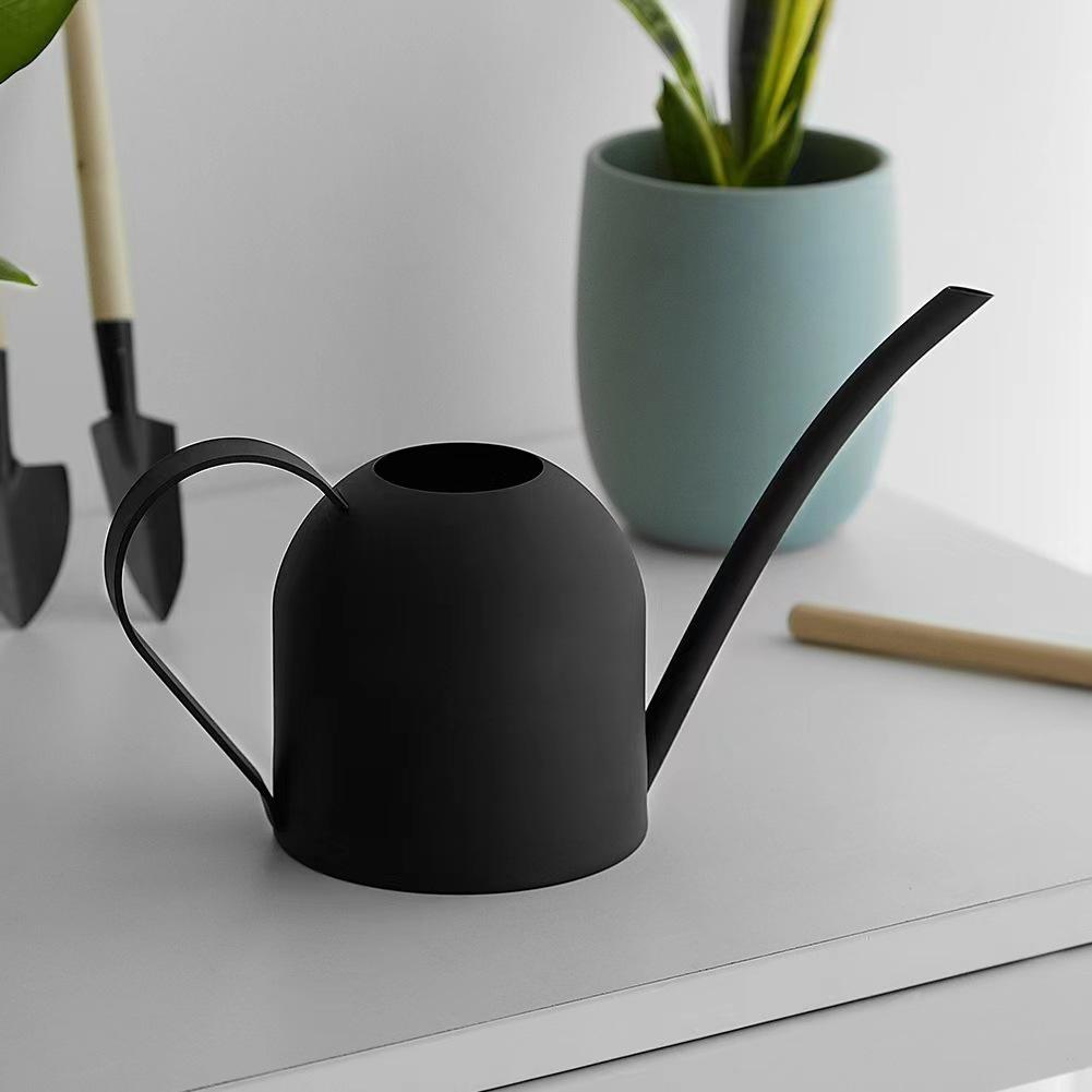 Golden 500ML Stainless Steel Watering Can with Long Spout - Green Plant Sprayer & Small Garden Sprinkler