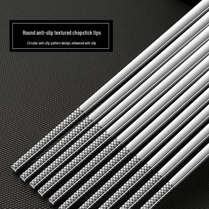 OULOTI 316L Medical Grade Extra Thick Stainless Steel Chopsticks