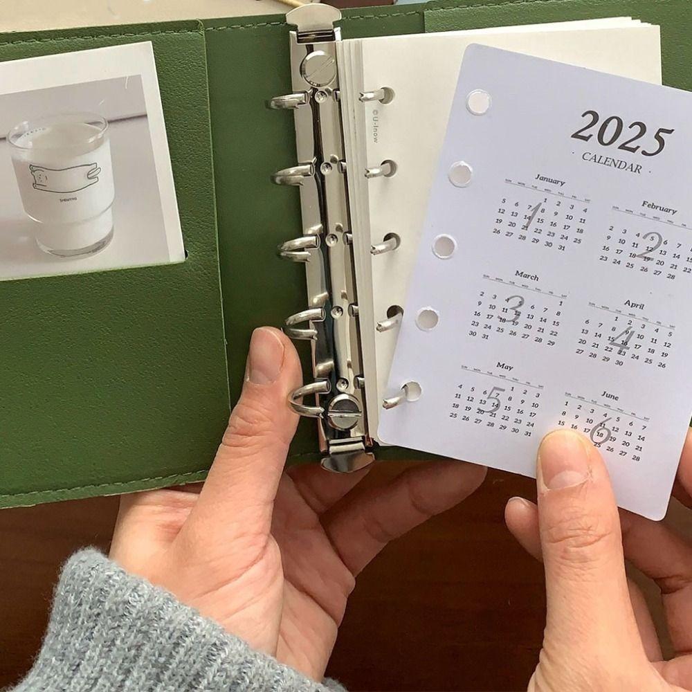 Blank Page Loose Leaf Notebook M5 DIY Binder Notebook Simple Mini Pocket Notebook  Student
