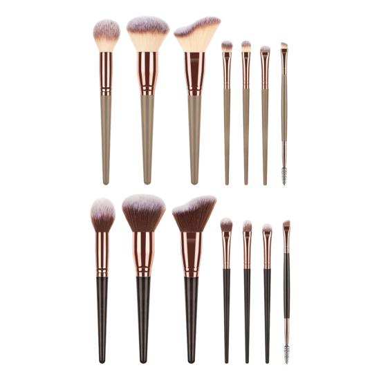 7Pcs/Set Makeup Brush Kit Portable Professional Foundation Loose Powder Blush Eyeshadow Concealer Lip Eyebrow