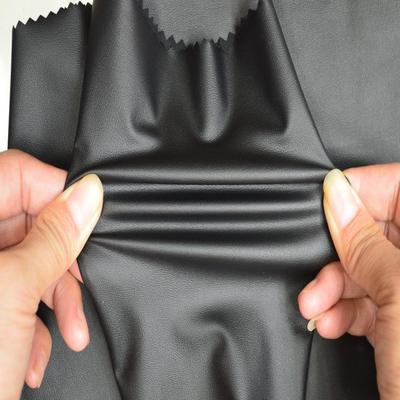 Imitation PU Leather Stretch Knit Fabric for Laminated Milk Silk Leggings