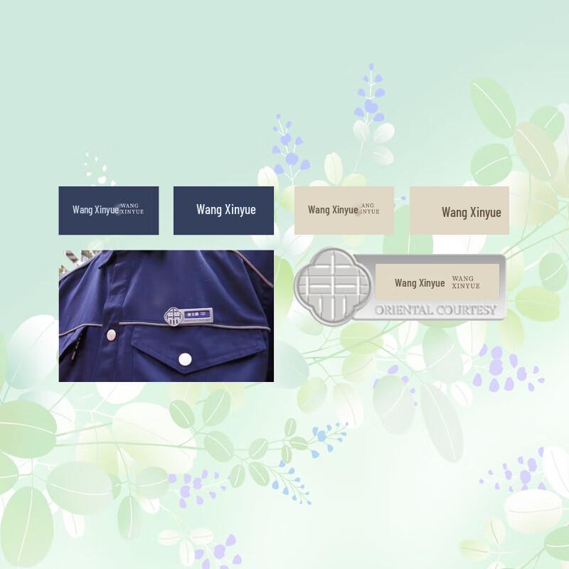 Meixiaoman Printed Paper Name Tags (10-Pack)