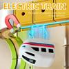 Rechargeable Magnetic Electric Train Kids Educational Toy Expansion Pack Compatible with Magnetic Flexible Tracks Interactive