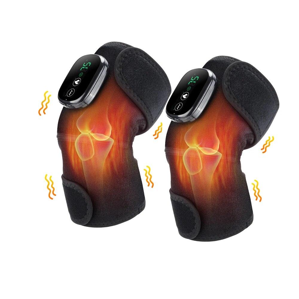 Elektrická vyhřívací terapie kolenní masážní přístroj proti bolesti Nabíjecí vibrační vyhřívací podložky Fyzioterapeutický masážní přístroj při artritidě ramen