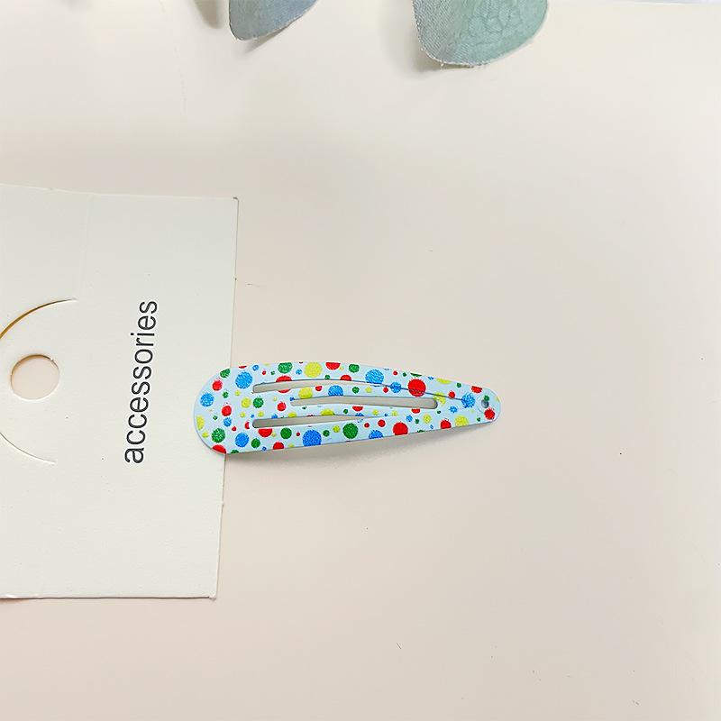 Colorful Polka Dot Girly Heart Hair Clip Side Bangs Clip BB Clip Versatile Cute Cartoon Bangs Clip Hair Accessory Clip