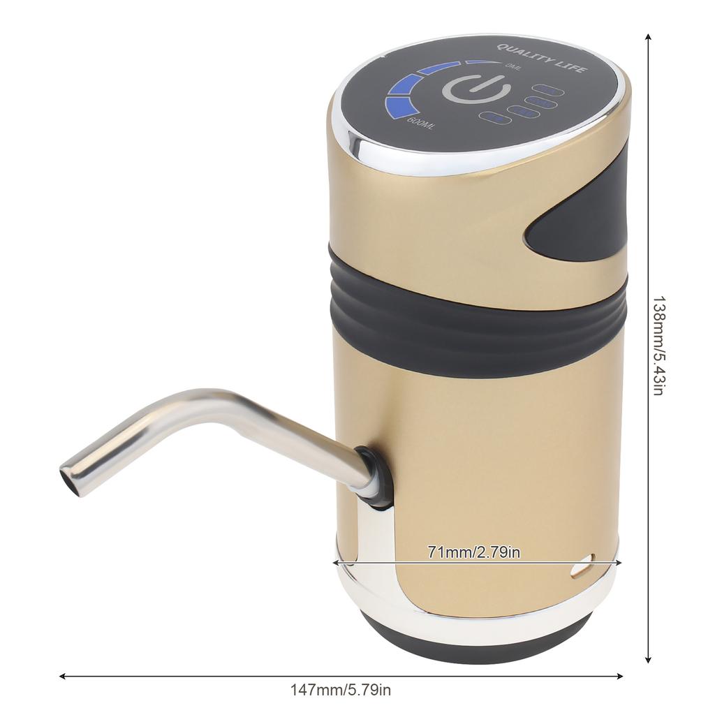 Water Bottle Pump Rechargeable Automatic Electric Water Dispenser Pump for 4.5 - 18.9L Bottle Water ,Auto Drink Dispenser