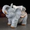 European-style Luxury Retro Elephant Tissue Box Living Room Napkin American Pumping Home Decoration Ornaments