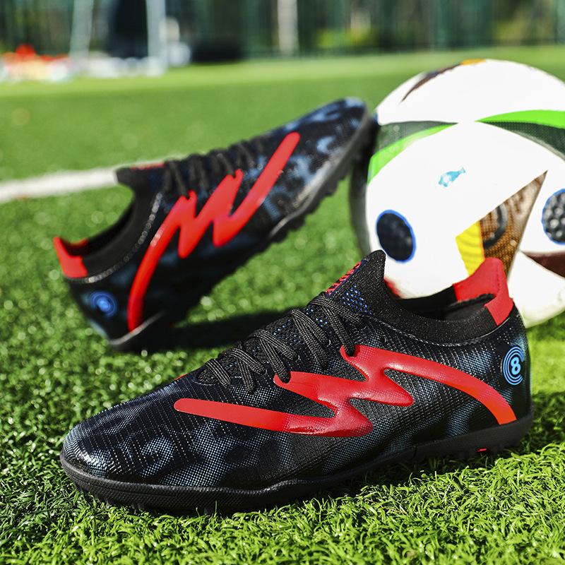 

Football shoes Men s AG long nails TF broken nails Adult assassin Falcon Children s anti-skid cushioning student football shoes 45