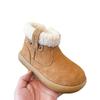 2025 Winter Velvet-Lined Cotton Snow Boots for Girls - Warm, Non-Slip, Soft Sole, Short Boots for Little to Big Girls