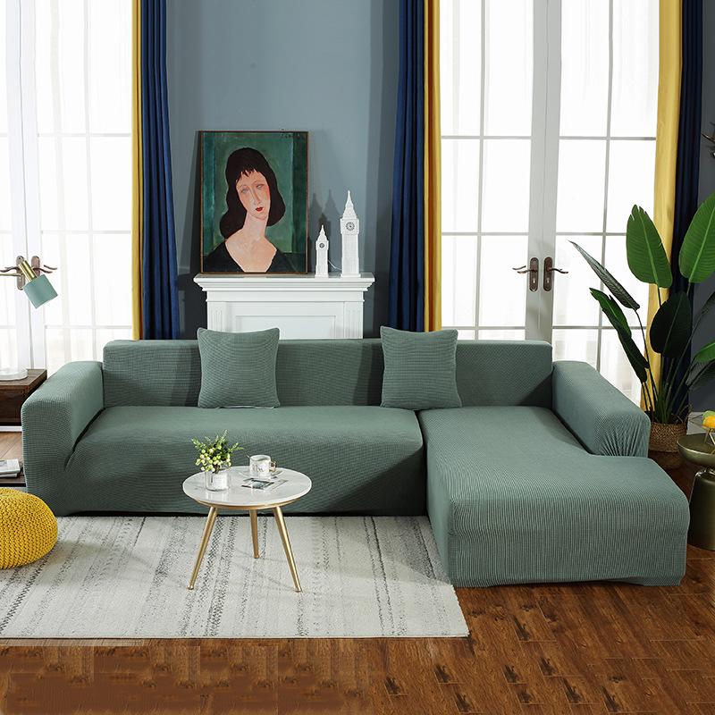 

Простой универсальный эластичный чехол для дивана, подушка для дивана, однотонный вязаный чехол для дивана, комбинация 335-410